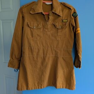 Brown Military Style Tunic